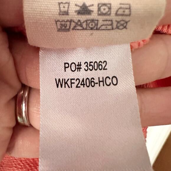 Faherty Bright Orange Sudadera Coastal Cloud Crewneck Sweater Medium - Picture 9 of 10